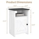 thumbnail image 2 of Juego de mesa auxiliar Farmhouse AURINEST White Rustic con almacenamiento, 2 of 9