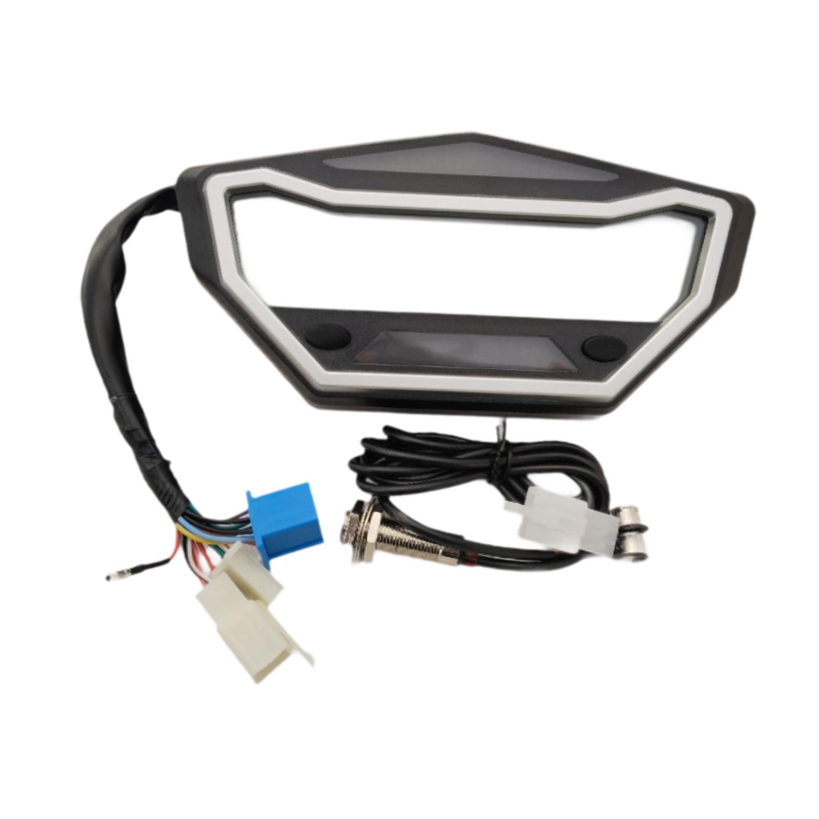 Magideal - Instrumento De Pantalla Digital Guígues De Motocicletas Digitales Instrumento Modificado De Motocicleta De Motocicleta Multipropósito Universal