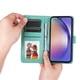 thumbnail image 2 of Funda tipo cartera FOXDOCK para Samsung Galaxy A55 , diseño girasol en relieve, cuero PU, cierre magnético, soporte y tarjetero, 2 of 5