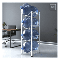 Genérico - Estante Organizador Rack 4 Botellones Bidones Agua 20Lts Blanco