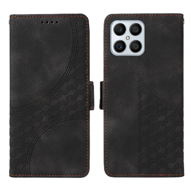 Carcasa FOXDOCK Honor X8 4G de cuero PU, diseño acolchado clásico, protección contra caídas y rayones