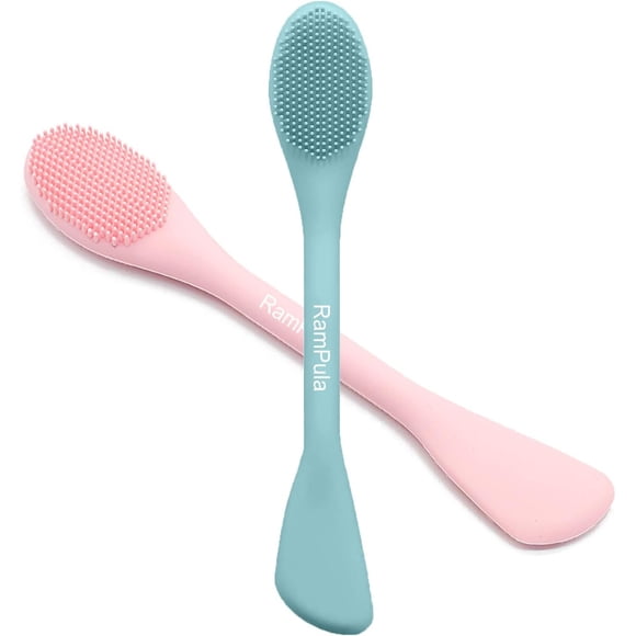 Cepillo Facial RamPula 2en1 Silicona Doble Punta