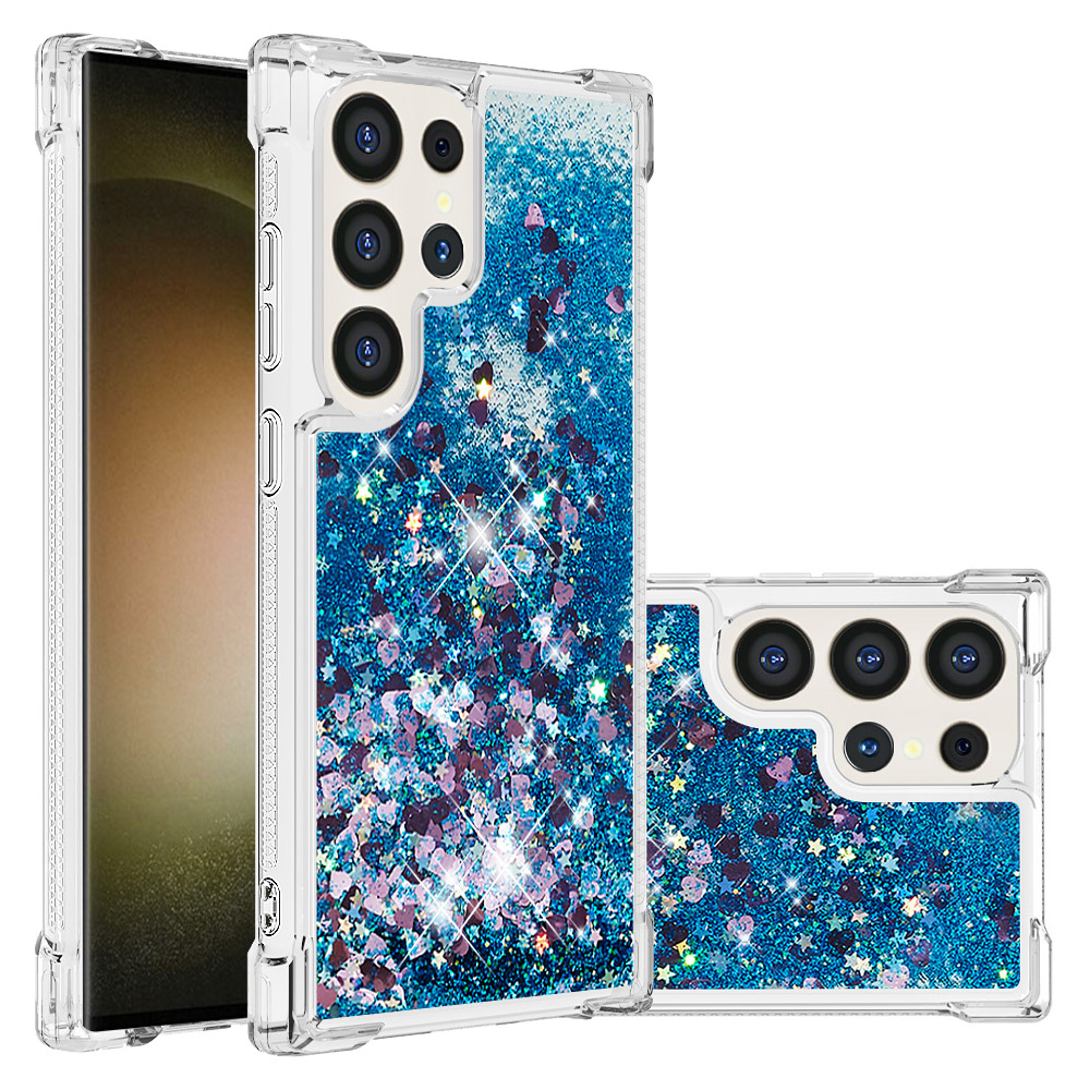 Foxdock - Funda Para Samsung Galaxy S25 Ultra Con Brillo Líquido, Protección Completa Y Soporte De Anillo Giratorio