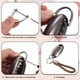thumbnail image 4 of Llavero de Cadena Tejida con Cuerda de Cuero Trenzada y Anillo en D Giratorio de 360 Grados y Destornillador Aleación de Zinc Marrón 1, 4 of 7