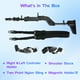 thumbnail image 4 of Compatible con Meta Quest 3/3S VR Pistol Grip - Soporte ergonómico para el mando de RV que mejora la experiencia de juego-Negro, 4 of 6