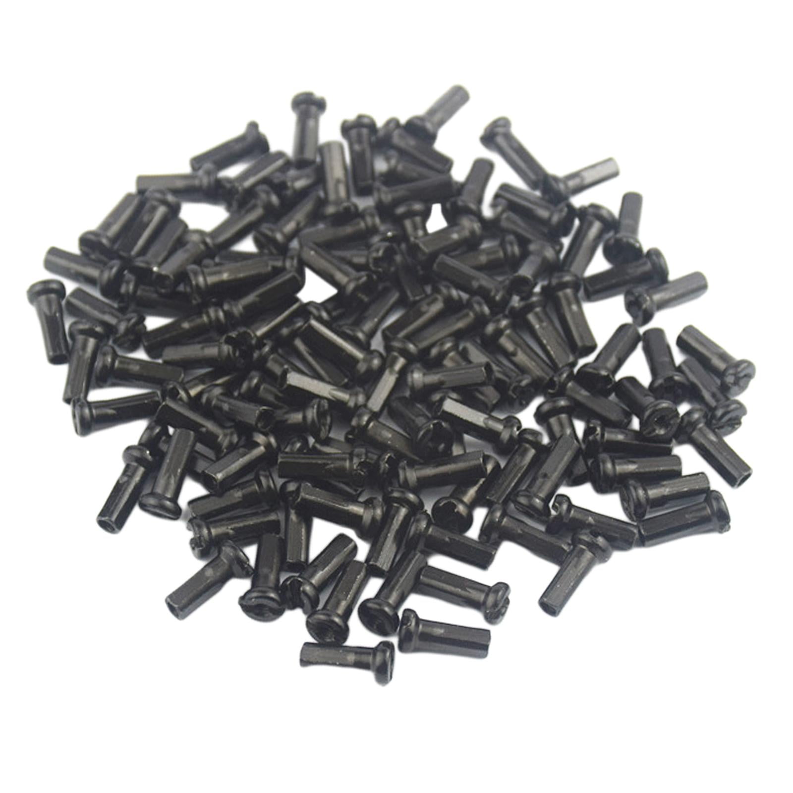 Magideal - 300 Uds Tapas De Radios Ligeras 14mm Cubierta De Radios Protectores De Radios Tapas De Extremos Pezones De Radios Para Accesorios De Ciclismo Bmx Negro