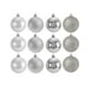 thumbnail image 1 of 16 Esferas Bambalina Adorno Navideño Plateado 6cm Decoracion, 1 of 3