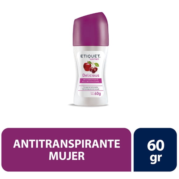 Desodorante Roll On Etiquet On Delicious Mujer, 60 g