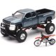 thumbnail image 1 of Camioneta NewRay Chevrolet Silverado a escala 1:32, 8 pulgadas, gris, 1 of 3