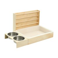 Magideal - Comedero De Madera Para Heno De Conejos, Soporte Para Heno Para Animales Pequeños, Juguete De Enriquecimiento Fácil De Limpiar, Juguete De Búsqueda De