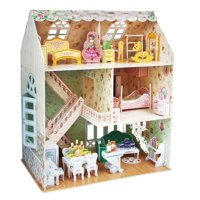 Genérico - Juguete Casa De Muñecas Armable Puzzle 3D 160 Piezas