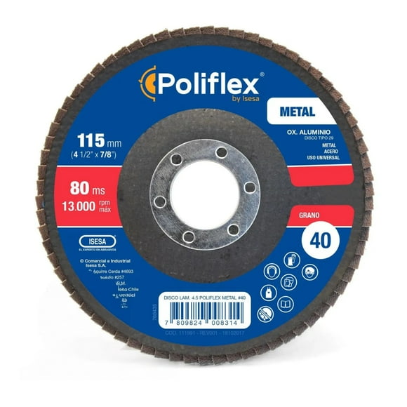 Disco Poliflex Ox -40 4 1/2" Ang F29 Univ.