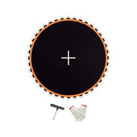 Ioensy - Estera De Trampolín, Estera De Reparación De Malla, Estera De Salto Resistente Para Juegos, Práctica Al Aire Libre, 8 Pies Con 42 Hebillas