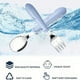 thumbnail image 4 of 2pcs Stainless Steel Portable Reusable Spoon Fork Cutlery Set & 1pc Case, 4 of 5