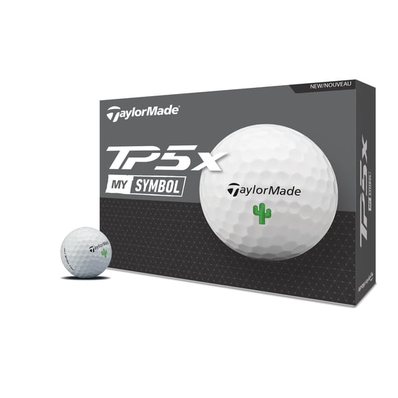Pelotas de golf TaylorMade Symbol TP5X Cactus 2024 1 docena