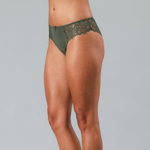 Calzón Bikini Lycra Y Encaje Flores Mujer 13506-235