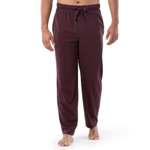 Pantalón De Dormir Fruit Of The Loom Para Hombre, Tejido De Punto Rojo Oscuro
