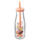 thumbnail image 2 of Botella Vidrio Con Bombilla 420ML Naranjo, 2 of 2
