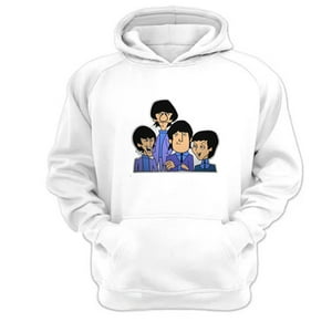 Genérico - Polerón Canguro The Beatles Blanco Talla S Unisex