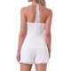 thumbnail image 3 of INSPIRE CHIC Pijamas de Mujer con Encaje en el Escote en V Conjunto de 2 Piezas de Ropa de Dormir Lencería Camiseta sin Mangas con Shorts Conjuntos de Ropa de Descanso S Blanco, 3 of 5