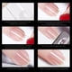 thumbnail image 5 of Puntas de uñas XXL sin curva en C: uñas acrílicas transparentes, forma cuadrada, 500 uñas postizas aplanadas de media cubierta para salones de uñas y manicura francesa ABS., 5 of 7