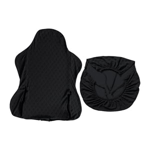 Bothyi - Juego De Fundas Para Sillas De Juegos De Oficina, A Prueba De Polvo, Estirable, Repelente Al Agua, Lavable, Negro