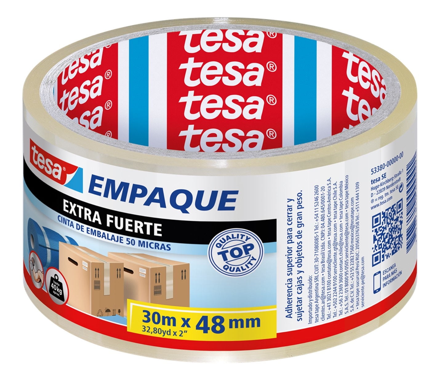 Cinta Embalaje Tran Ext Fuerte 30mx48mm Tesa
