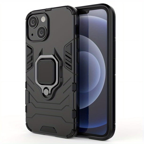 Shockproof Armor Case for iPhone: Protect Your Phone with Shockproof Coque Cover & Ring Holder Stand!