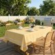 thumbnail image 3 of Mantel EHouseHome 152x259 cm Amarillo con Encaje Impermeable, 3 of 8