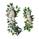 thumbnail image 3 of 2x Decoración De Arco De Flores Artificiales Colgantes Decorativas Para Fondo De Boda Blanco, 3 of 5