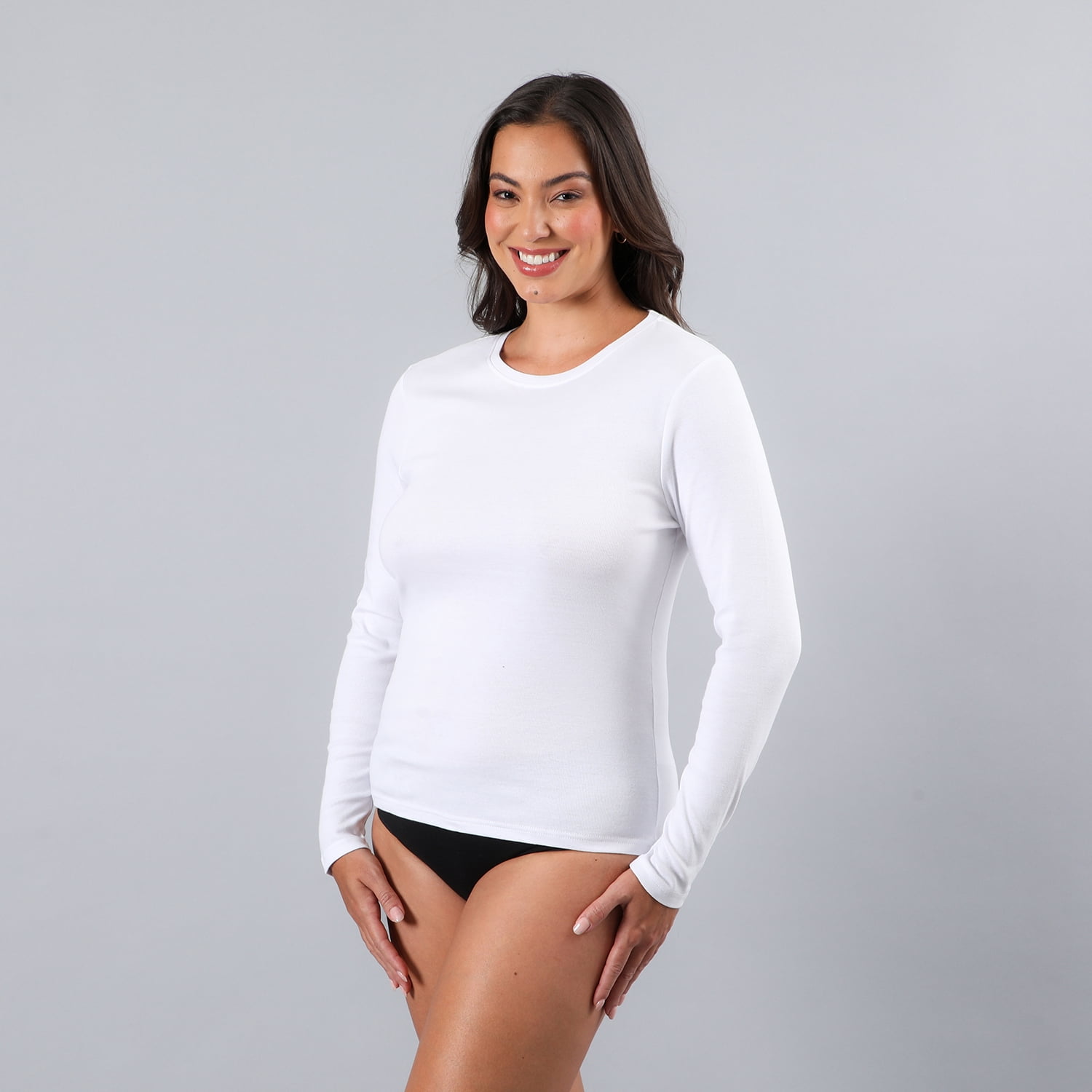 Camiseta Cuello Redondo Flores Mujer 50746-1