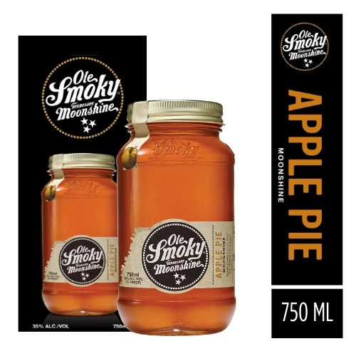 Whisky Apple Pie Moonshine 35° Frasco 750 ml Ole Smoky