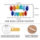 thumbnail image 3 of 69 Grillz Rainbow Grills Hip Hop chapado en oro de 14 quilates con colmillos de vampiro arcoíris de colores, parrillas superiores e inferiores para mujeres y hombres, ideal para tus dientes, disfraz d, 3 of 6