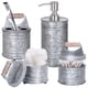 thumbnail image 1 of Set De Accesorios De Baño Rustic De 4 Piezas Negro, 1 of 9
