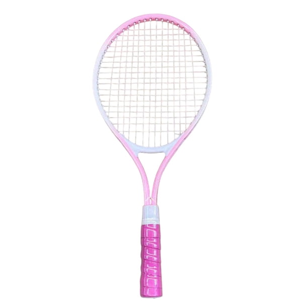 Raqueta de Tenis Raqueta de Tenis Agarre Antideslizante Equipo de Tenis Portátil Cuerdas de Nailon para Práctica de Juegos Al Aire Libre Playa Patio T Rosa