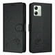 thumbnail image 1 of Funda tipo cartera FOXDOCK para Motorola Moto G14 4G con soporte, ranuras, RFID, diseño de gato, 1 of 5