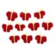 thumbnail image 4 of 10 piezas de hilo de mariposa tejido a ganchillo con motivos adornos apliques rojo, 4 of 5