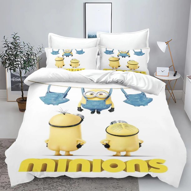 Big Eyes Kevin Dave Cartoon Duvet Cover Bedding Set Anime Loaded Soft Polyester 3D Digital Printing Children's Gift Bedding Bed Sheets