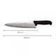 thumbnail image 3 of Cuchillo Medio Golpe Negro Hoja De 25,4 Cms., 3 of 3