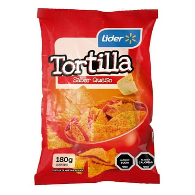 Tortilla Maíz Queso 180 G Lider