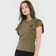 thumbnail image 3 of Polera Mujer Rib Vuelos Verde Corona, 3 of 5