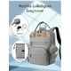 thumbnail image 2 of Mochila Pañalera Maternal Con Mudador Gris LuBabycas, 2 of 8