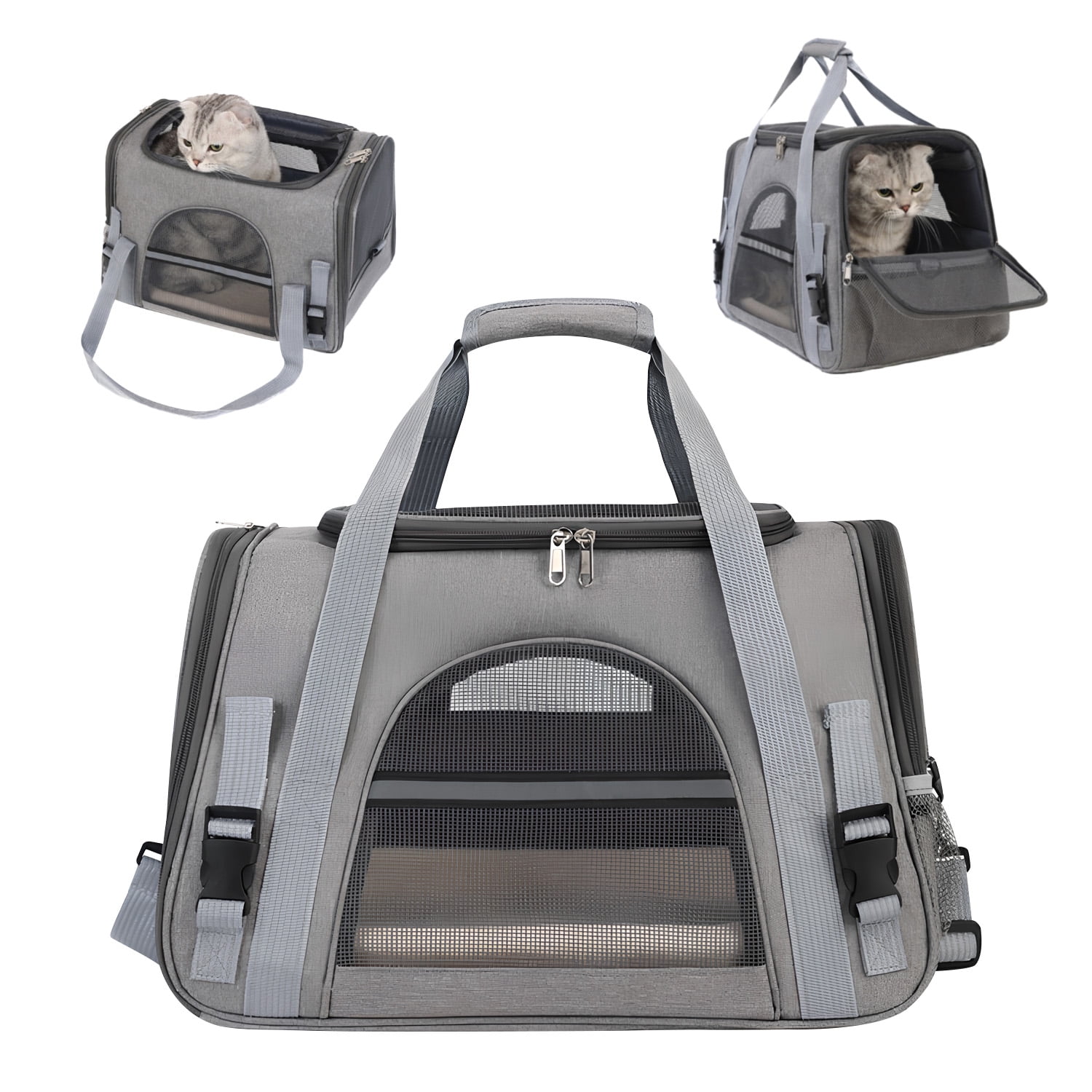 Koba - Bolso Transportador Mascota Gato Michi Portatil Con Alfombra