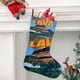 thumbnail image 2 of Calcetines de Navidad Desmarcar Lino Blanco 45cm x 32cm, 2 of 5