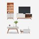 thumbnail image 1 of Rack 75" + Vitrina + Mesa Centro + Arrimo Noronha Blanco, 1 of 6
