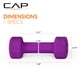 thumbnail image 3 of Par de mancuernas CAP Barbell, neopreno, 2,27 kg, color violeta, 3 of 7