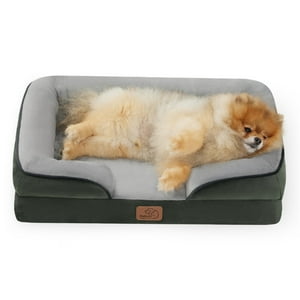 Bedsure - Colcha Ortopédica Para Cama De Perro, Pequeña, Lavable, Verde Oscuro