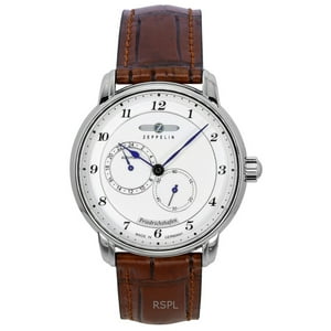 Reloj Zeppelin Friedrichshafen Leather Strap White Dial Automatic 85681 Men'S Watch