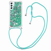 Funda Foxdock Para Samsung Galaxy A25 5G Con Cuerda Ajustable, Brillo Líquido, Protección Antigolpes Y Lente – Ideal Para Regalo