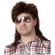 thumbnail image 1 of Peluca Baruisi de los 80 para hombre, salmonete, marrón, cosplay para Halloween, 1 of 7